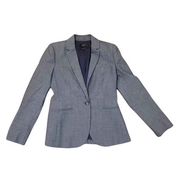 J. Crew 1035 Bi-Stretch Blazer Size 4 - Picture 1 of 7